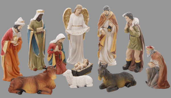 11 Piece Nativity Crib Set (3353)