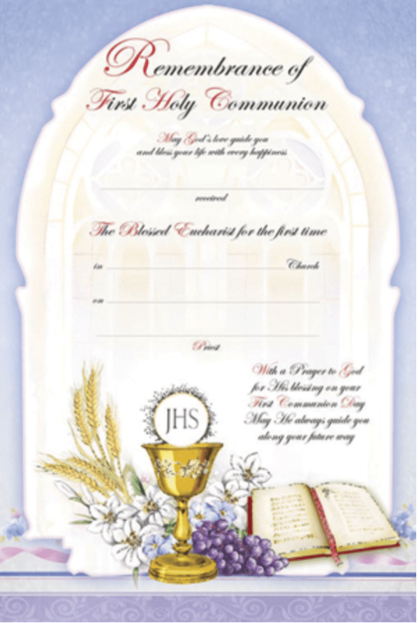 Communion Certificate (12)