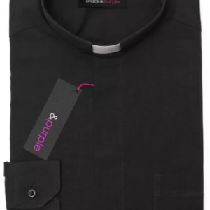Black Priest Shirts (Tonsure Collar)