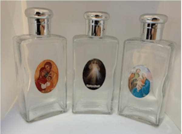 Glass Holy Water Bottles (100ml)