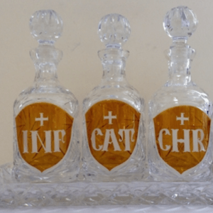 4 Piece Crystal Oil Set