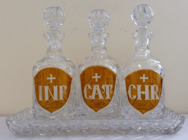 4 Piece Crystal Oil Set