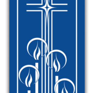 Advent Candles Cloth Banner