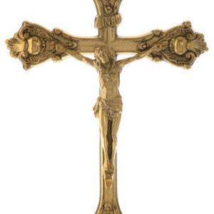 510 Crucifix Brass (No Base) 30CM