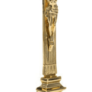 1621 Brass with Base Crucifix 30cm