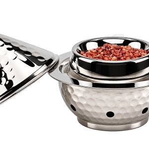 Tea light incense burner Nickel