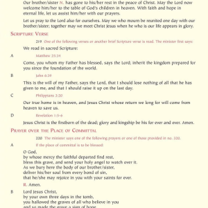 Rite of Committal Card